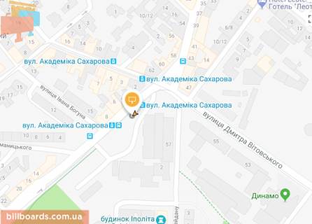 Призма B в Львове, Призматрон 3х6  Сахарова вул, 2, з центру - 37484 схема